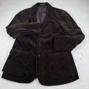 Polo Ralph Lauren Sport Coat Mens Size XL Brown Corduroy Cotton Blazer Casual